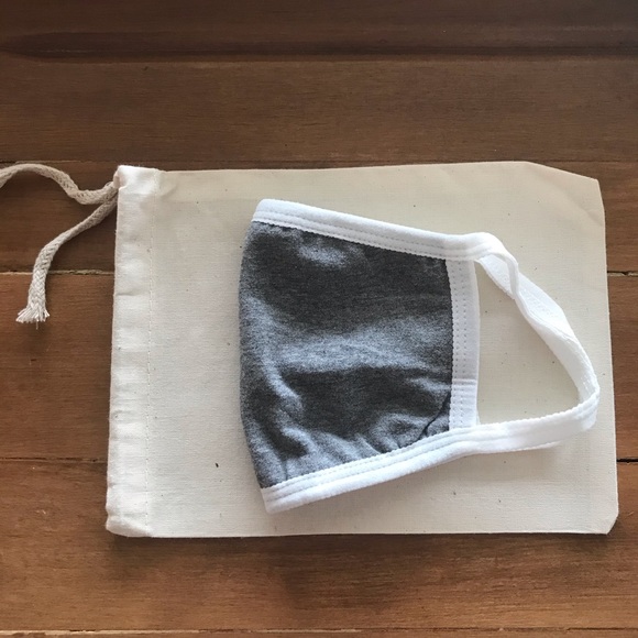 Two Cotton Blend Face Masks in Reusable Muslin Bag - Picture 8 of 8